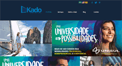 Desktop Screenshot of kado.art.br